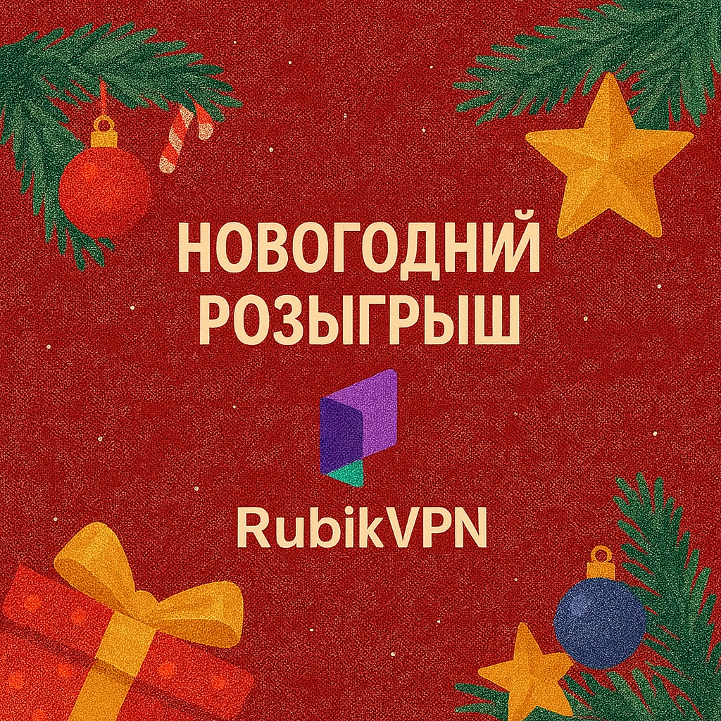 Новогодний розыгрыш RubikVPN